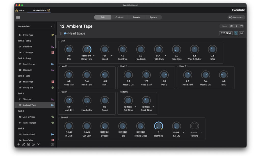 Eventide H9 Gen2 Editor 2