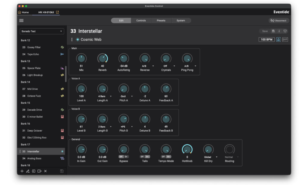 Eventide H9 Gen2 Editor 3