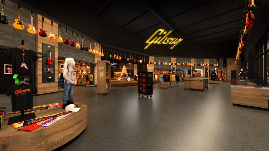 Gibson annuncia il nuovo Garage di Las Vegas. Nel 2027 arriveranno palco live, Custom Shop e la prima Les Paul '59 Experience.