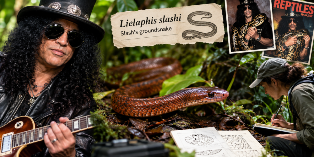 Si chiama Lielaphis slashi: ecco perché gli scienziati hanno scelto proprio il nome di Slash per la nuova specie di serpente.