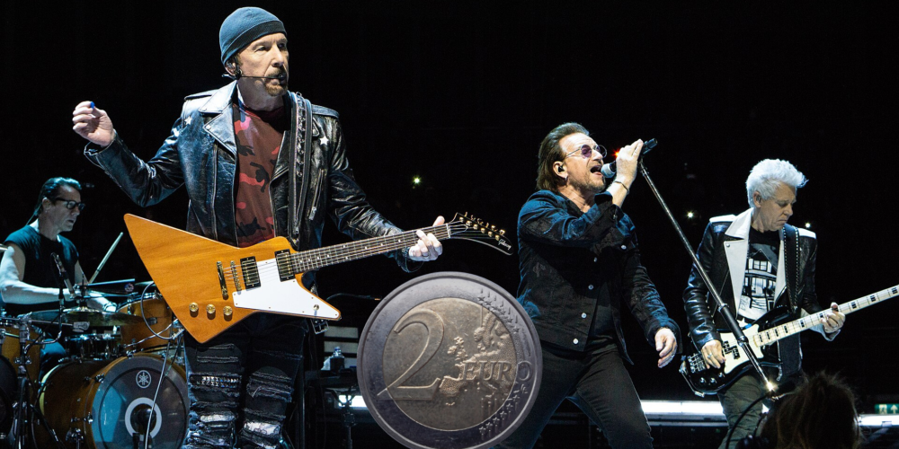 L’Irlanda celebra i 50 anni degli U2 con una moneta da €2 in versione BU e Proof. Ecco cosa sappiamo sull’emissione.