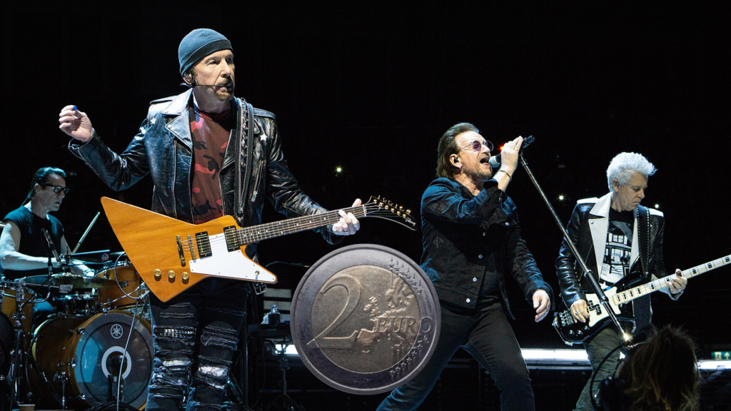 L’Irlanda celebra i 50 anni degli U2 con una moneta da €2 in versione BU e Proof. Ecco cosa sappiamo sull’emissione.