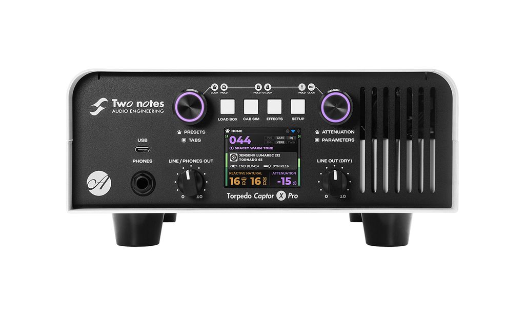 Two Notes presenta il Torpedo Captor X Pro: loadbox fino a 150 W, attenuatore programmabile, 4/8/16 Ω e True Stereo DynIR.